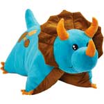 Blue Triceratops Bean Bag Pillow Pet