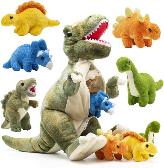 Baby Dinosaur Plush Toys Fit Inside Mother Dinosaur's Stomach