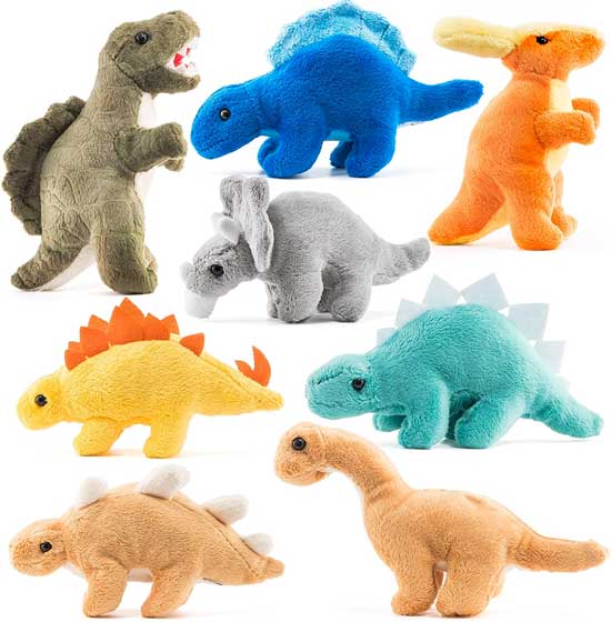 Baby Dinosaur Set of 8 Small Stuffed Dinosaurs