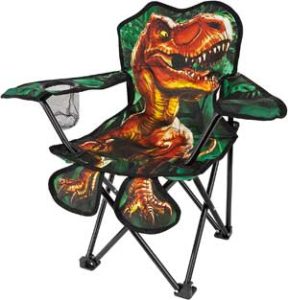 Kids Dinosaur Camping Chair - with Cup Holder too!