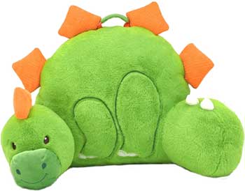 Green Furry Dinosaur Backrest Pillow