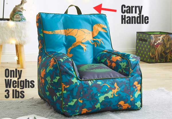 Jurrasic World Bean Bag Chair - Only Weighs 3 Lbs