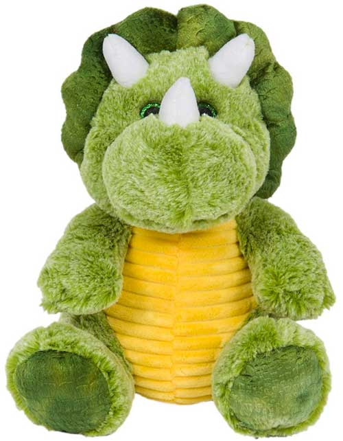 green triceratops pillow pet