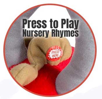 Dinosaur Rocking Horse with Sound: 32 Nursery Rhymes