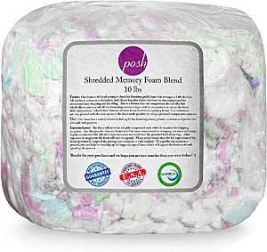Shredded Memory Foam for Longer Lasting Bean Bag Filling