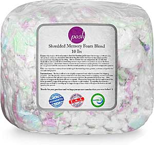 Shredded Memory Foam for Longer Lasting Bean Bag Filling