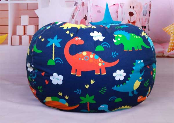 Dinosaur Stuffed Animal Storage Bean Bag Chair