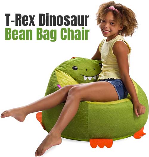 T-Rex Bean Bag - Soft Dinosaur Chair for Kids Chair